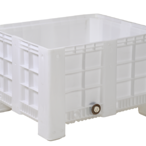 Caixa pallet fechada 4 sapatas e dreno